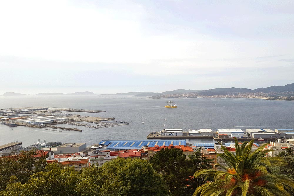 transporte maritimo de gruas portacontenedores vigo