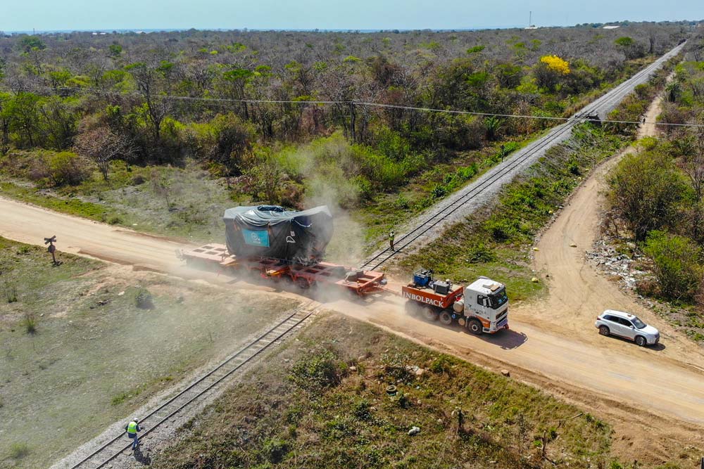transporte multimodal de motores argentina a siderurgia mutun bolivia